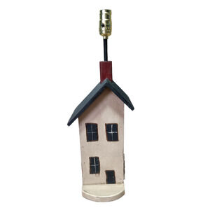 Wooden Shaker House Primitive Electric Lamp
